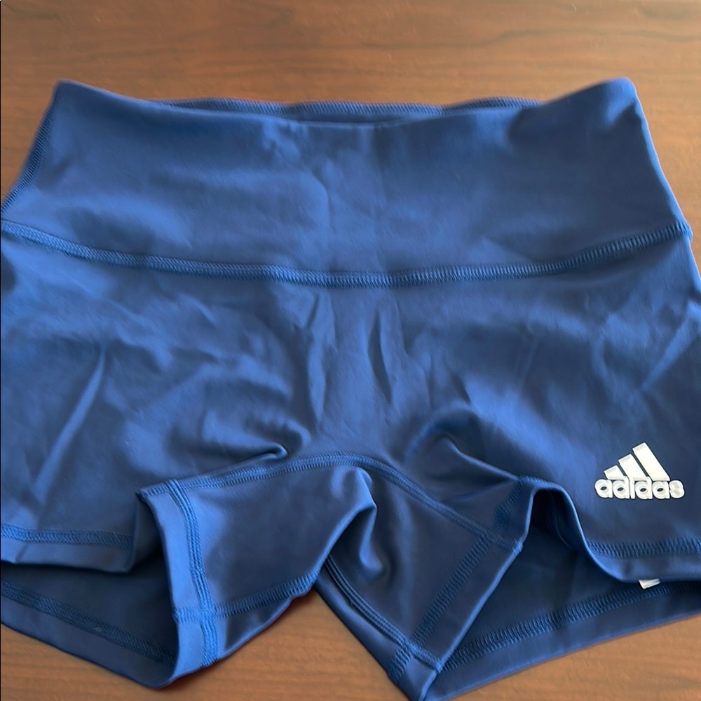 Adidas Blue Athletic Compression Shorts